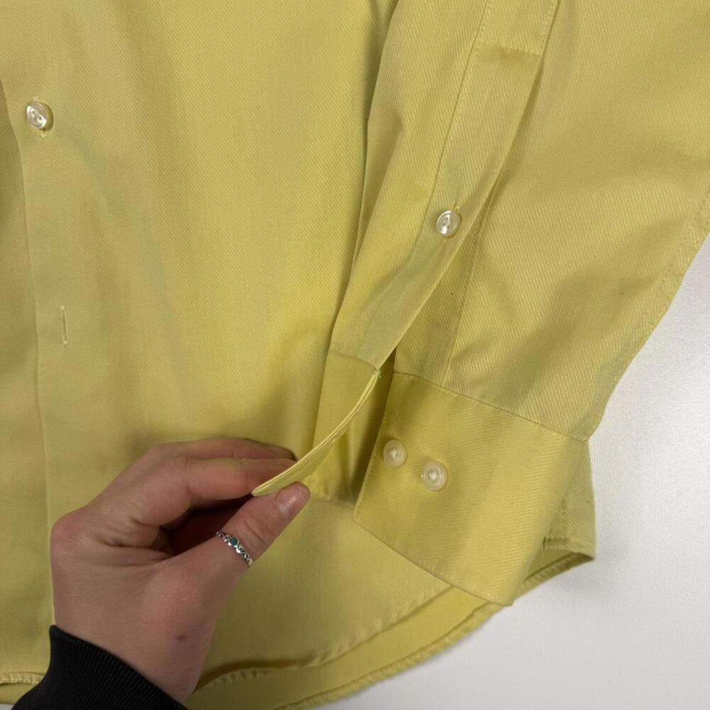 Calvin Klein Yellow Button Up - Picture 5 of 5